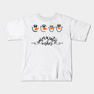 Warm Winter Wishes Kids T-Shirt